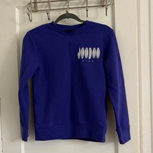 Nike Purple Jordan Graphic Crewneck Sweatshirt